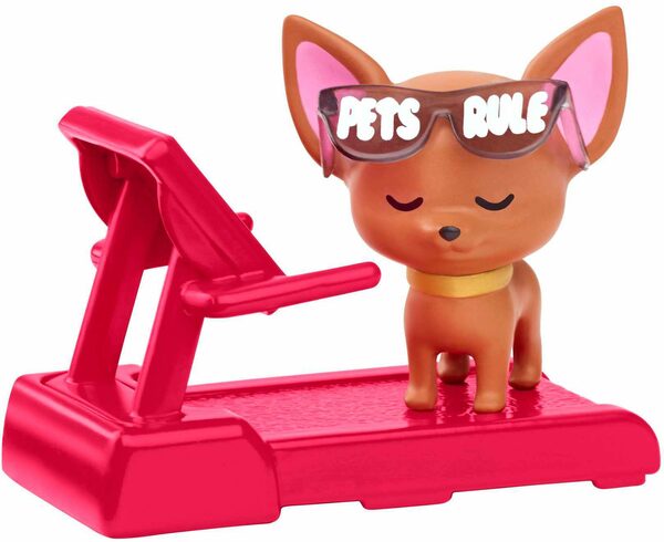 Bild 2 von Barbie Anziehpuppe Extra, (blond) mit hellblauem Rock & Jacke, Hund & Zubehör