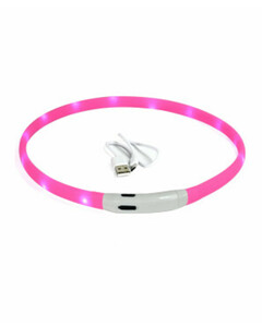 LED-Leuchthalsband für Hunde
       
       wasserfest
   
      pink