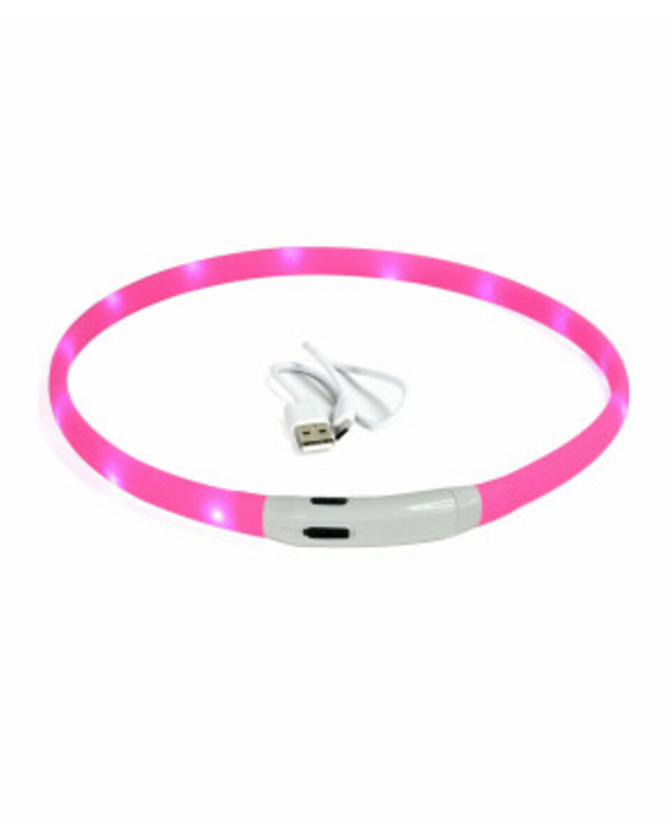 Bild 1 von LED-Leuchthalsband für Hunde
       
       wasserfest
   
      pink