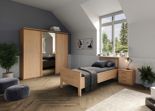 Bild 2 von priess Einzelbett Arnsberg, mit gepolstertem Kopfteil