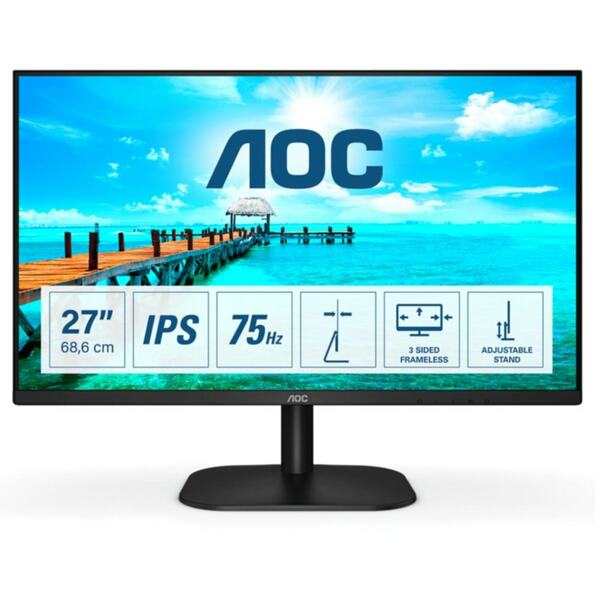 Bild 1 von Monitor 27B2H/EU, Schwarz, 27 Zoll, Full-HD, IPS, 75 Hz, 4 ms