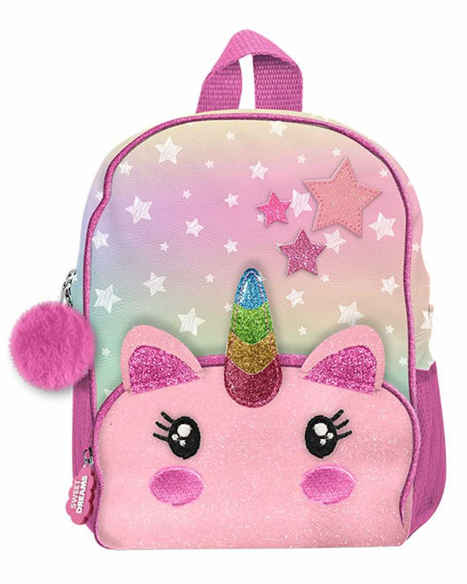 Bild 1 von Einhorn Rucksack mit 3D Elementen wie Horn und Ohren