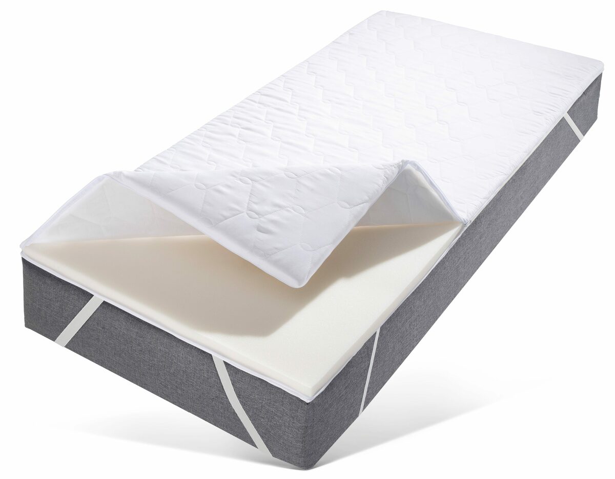 Bild 2 von Topper Stetind, pflegeleichter Topper mit Microfaserbezug, Älgdröm, 4 cm hoch, Komfortschaum, Topper in 90x200 cm, 140x200 cm und weiteren Größen