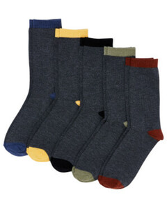 Socken mit farbigen Details
       
    5 Stück X-Mail 
   
      anthrazit