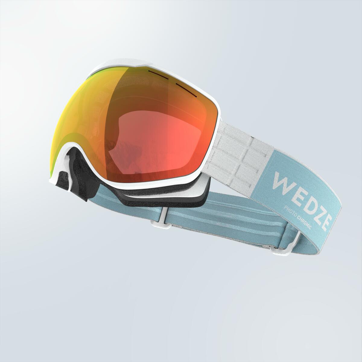Bild 1 von Skibrille Snowboardbrille Erwachsene/Kinder Allwetter photochrom - G 900 PH weiss