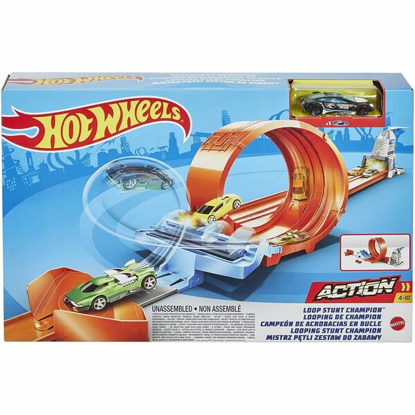 Bild 1 von Mattel GTV13 - Hot Wheels - Action - Looping Stunt Champion, Track Set (1 zufälliges Fahrzeug enthalten)
