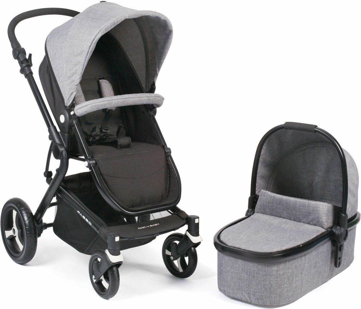 Bild 1 von CHIC4BABY Kombi-Kinderwagen Passo, grau, ; Kinderwagen