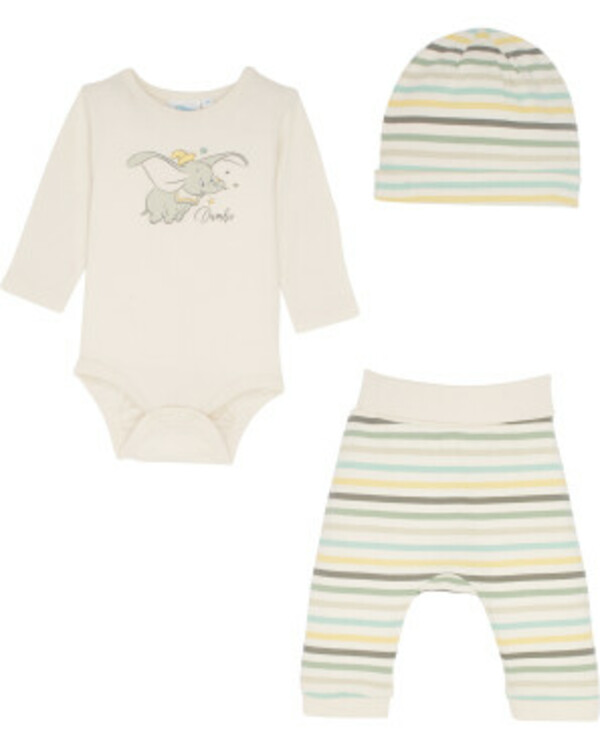 Bild 1 von Dumbo Minibaby Mütze + Body + Pull-on-Hose
       
       3-tlg. Set
   
      offwhite