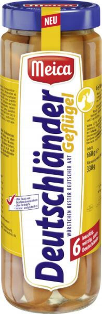 Bild 1 von Meica Deutschländer Geflügel Würstchen