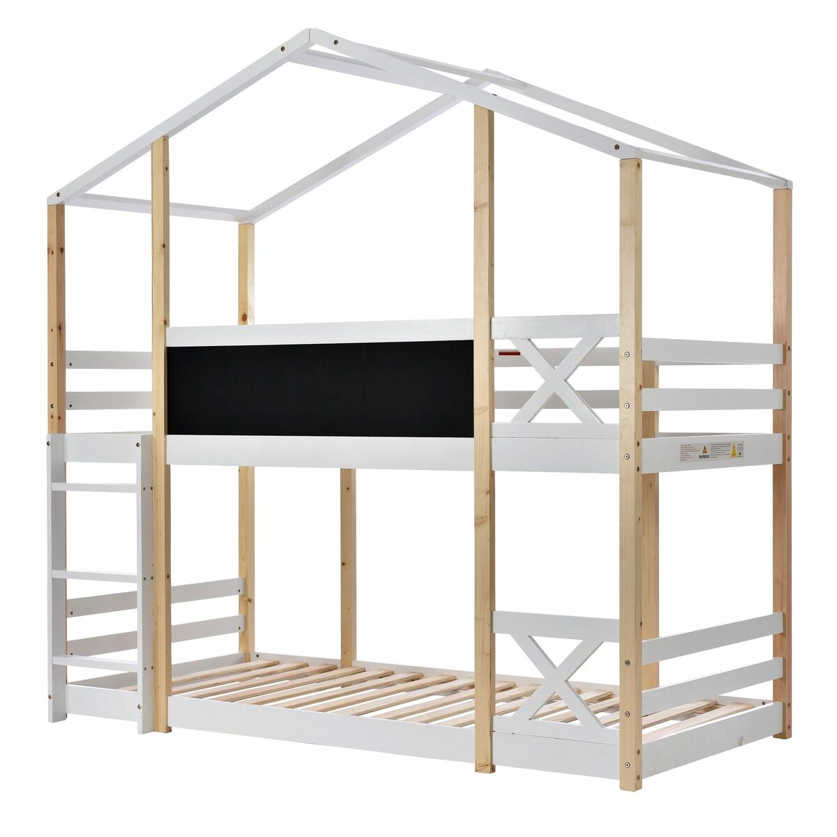 Bild 4 von Celya Kinderbett Kinderbett Baumhaus mit Speicherung und Rausfallschutz 90 x 200 cm, Lagertreppe, Neue Stile, Zertifizierung: EN747-1:2012+A1:2015&FSC, Etagenbett Hochbett für Kinder, 2x Latten