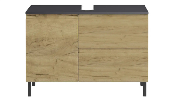 Bild 3 von Waschbeckenunterschrank Seddiner See Graphitgrau / Grandson Eiche (Nachbildung)