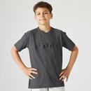 Bild 2 von T-Shirt 500 Baumwolle atmungsaktiv Kinder dunkelgrau