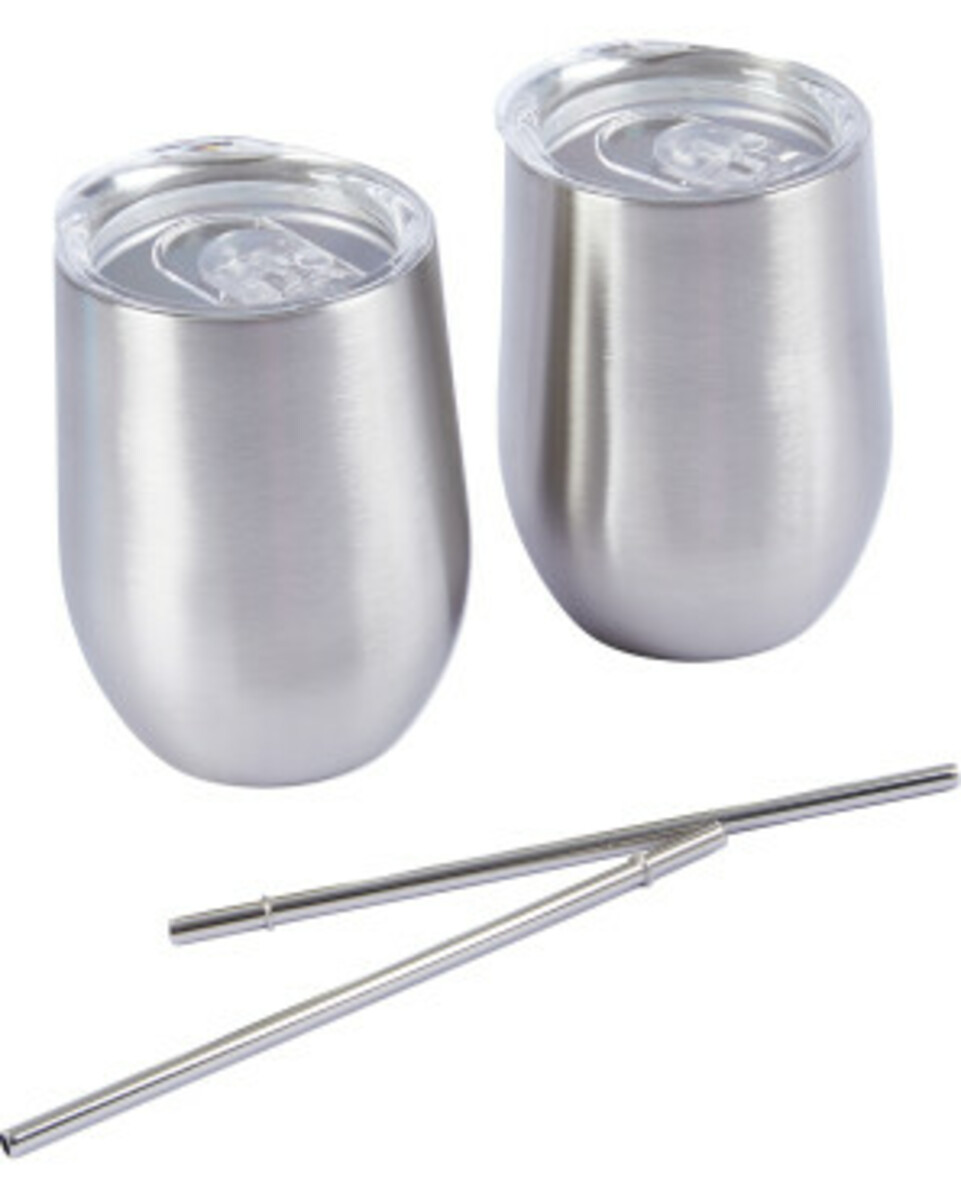 Bild 1 von Trinkbecher mit Strohhalm
       
    2 Stück Keine Marke GOURMETmaxx
   
      silber