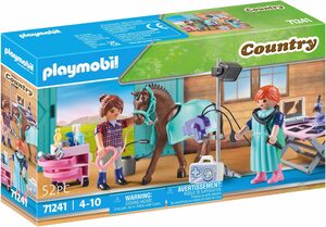 Playmobil® Konstruktions-Spielset Tierärztin für Pferde (71241), Country, (52 St), Made in Europe