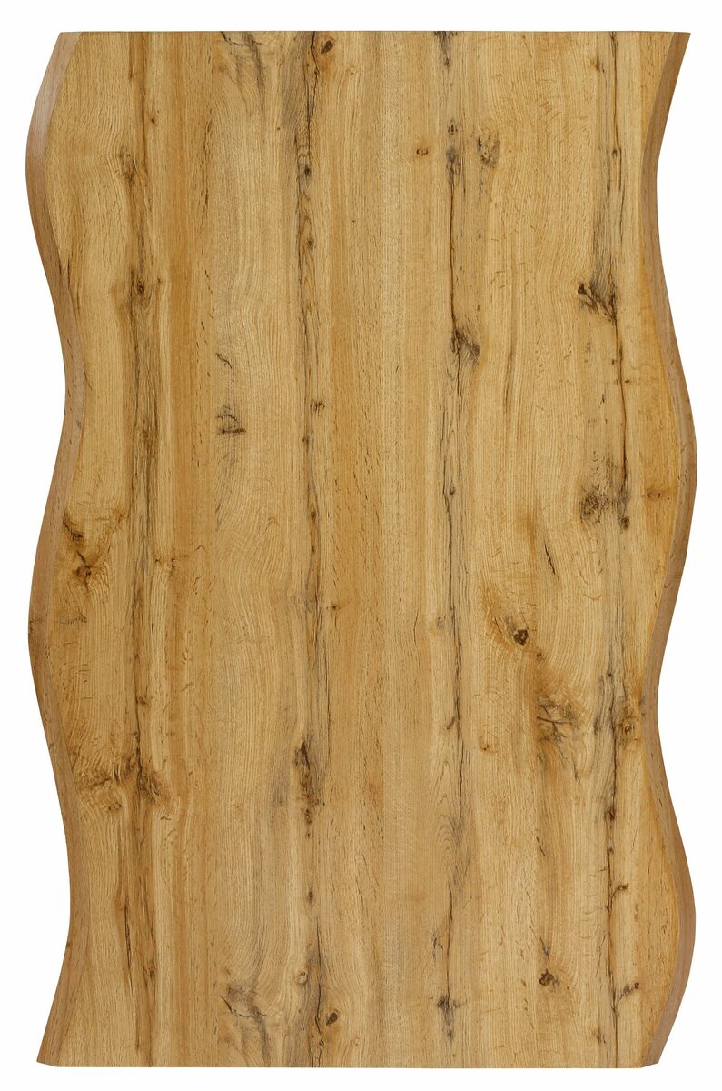 Bild 4 von HELA Esstisch Giselle Baumkantentisch Küchentisch, Kufengestell, Industrial Design, 140 - 200 cm Breite, natur oder grau