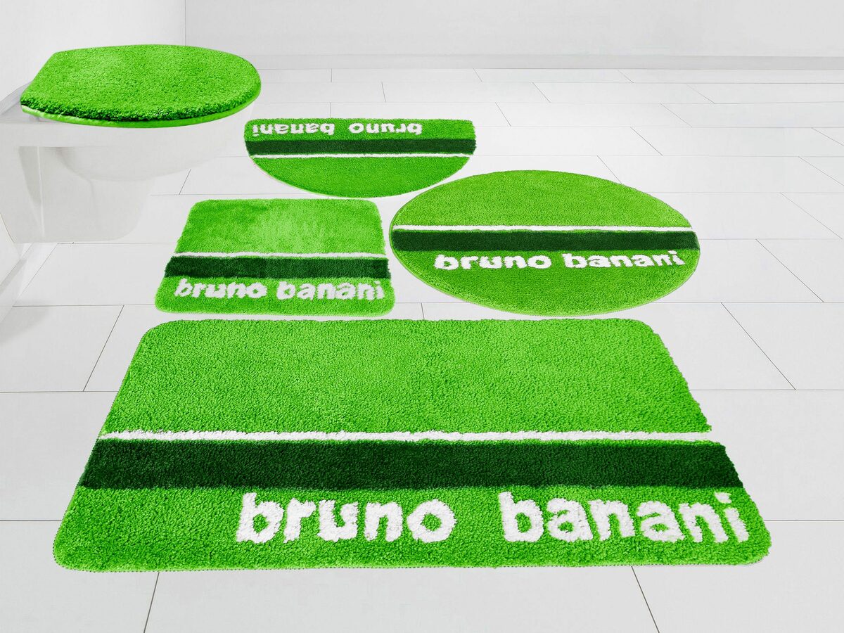 Bild 1 von Badematte Maja Bruno Banani, Höhe 20 mm, rutschhemmend beschichtet, fußbodenheizungsgeeignet, schnell trocknend, strapazierfähig, Polyester, rechteckig, weiche Haptik, mit Logo, Badematten au