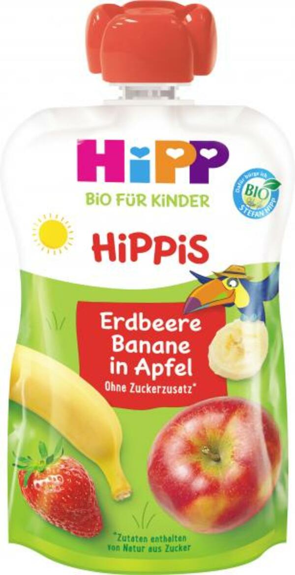 Bild 1 von Hipp Hippis Erdbeere-Banane in Apfel
