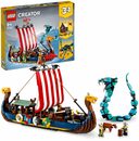 Bild 1 von LEGO® Konstruktionsspielsteine Wikingerschiff mit Midgardschlange (31132), LEGO® Creator 3in1, (1192 St), Made in Europe