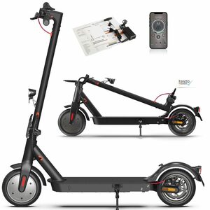 LETGOSPT E-Scooter Elektroscooter mit Straßenzulassung Stoßdämpfende, Faltbarer E Scooter, 350,00 W, 20,00 km/h, ABE Elektroroller für Erwachsene, Belastung bis 120kg, 30km Reichweite