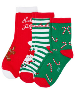 Weihnachtliche Socken
       
    3 Stück Ergee verschiedene Designs
   
      grün