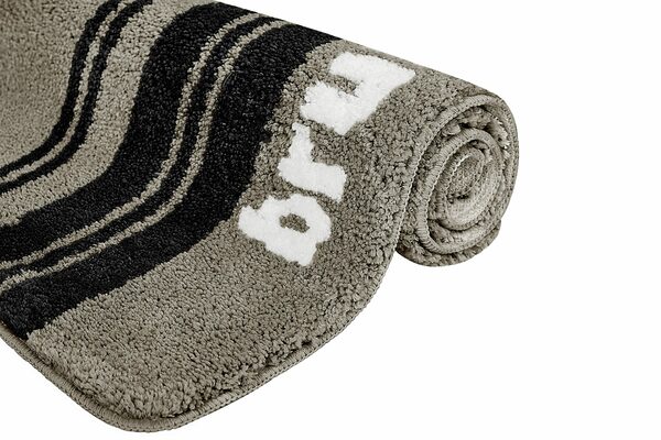 Bild 3 von Badematte Daniel Bruno Banani, Höhe 20 mm, rutschhemmend beschichtet, fußbodenheizungsgeeignet, schnell trocknend, strapazierfähig, Polyester, rechteckig, mit Streifen, Badteppich, Badematten