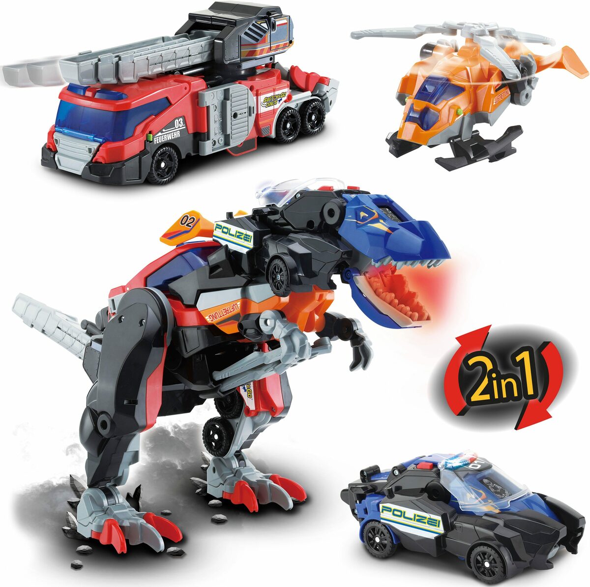 Bild 2 von Vtech® Spielfigur Switch & Go Dinos 3-in-1 Super-TRex, mit Sound