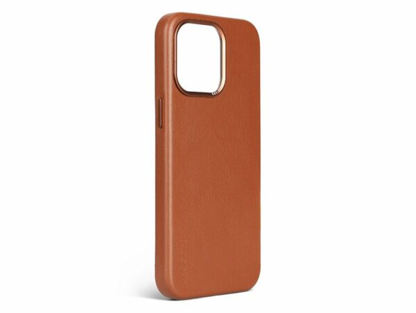Bild 1 von Decoded Back Cover, Leder-Schutzhülle für iPhone 15 Pro, MagSafe, braun