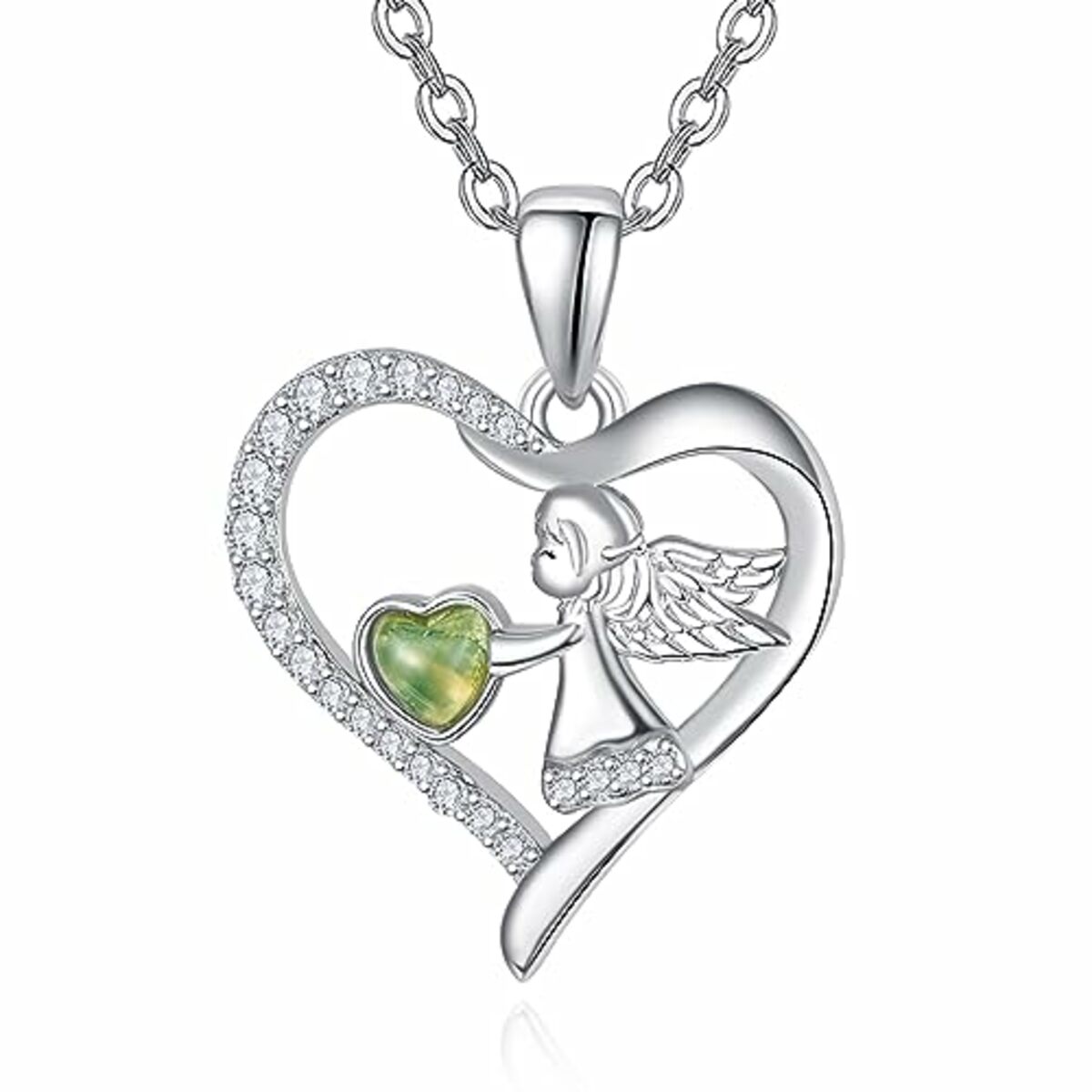 Bild 1 von TANGPOET Kette Blau Kristall Herz 925 Sterling Silber Mum I