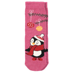 1 Paar Kinder Weihnachtssocken mit Pinguin