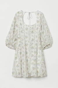 H&M Kleid aus Lyocellmix Weiß/Geblümt, Alltagskleider in Größe XXL. Farbe: White/floral