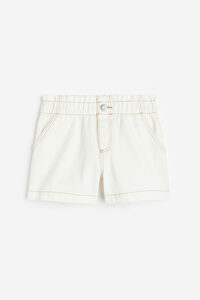H&M Jeansshorts Loose Fit Weiß in Größe 128. Farbe: White