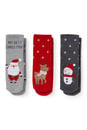 Bild 1 von C&A Multipack 3er-Baby-Weihnachts-Anti-Rutsch-Socken, Rot, Größe: 21-23