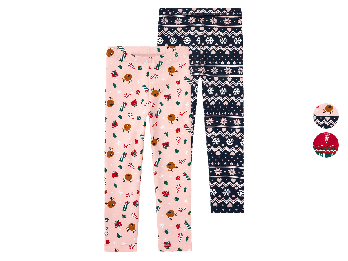 Bild 1 von lupilu® Kleinkinder Thermoleggings, 2 Stück, hoher Baumwollanteil