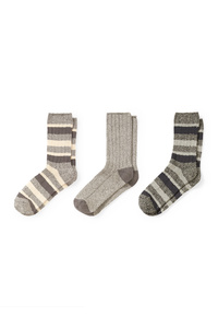 C&A Multipack 3er-Socken, Grau, Größe: 43-46