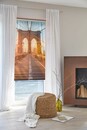Bild 3 von Lichtblick Lichtblick Rollo Klemmfix, ohne Bohren, blickdicht, Brooklyn Bridge - Orange, 120 x 150 c