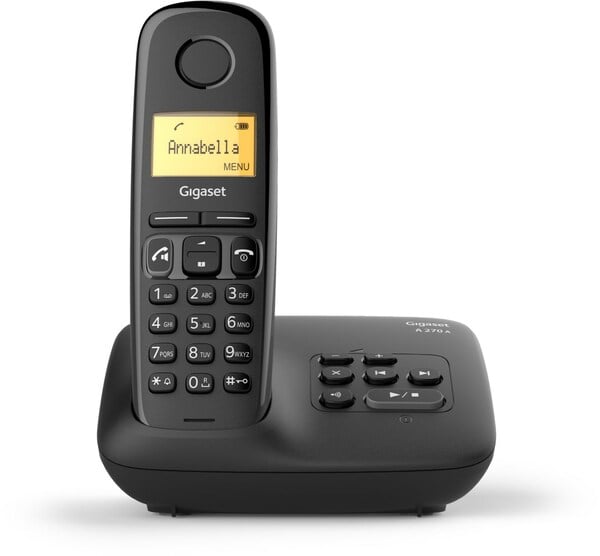 Bild 1 von Gigaset A270 A Schnurlostelefon mit Anrufbeantworter schwarz