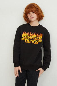 C&A Stranger Things-Sweatshirt, Schwarz, Größe: 122-128