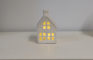 LED-Keramik-Haus 1 warmweiße LED