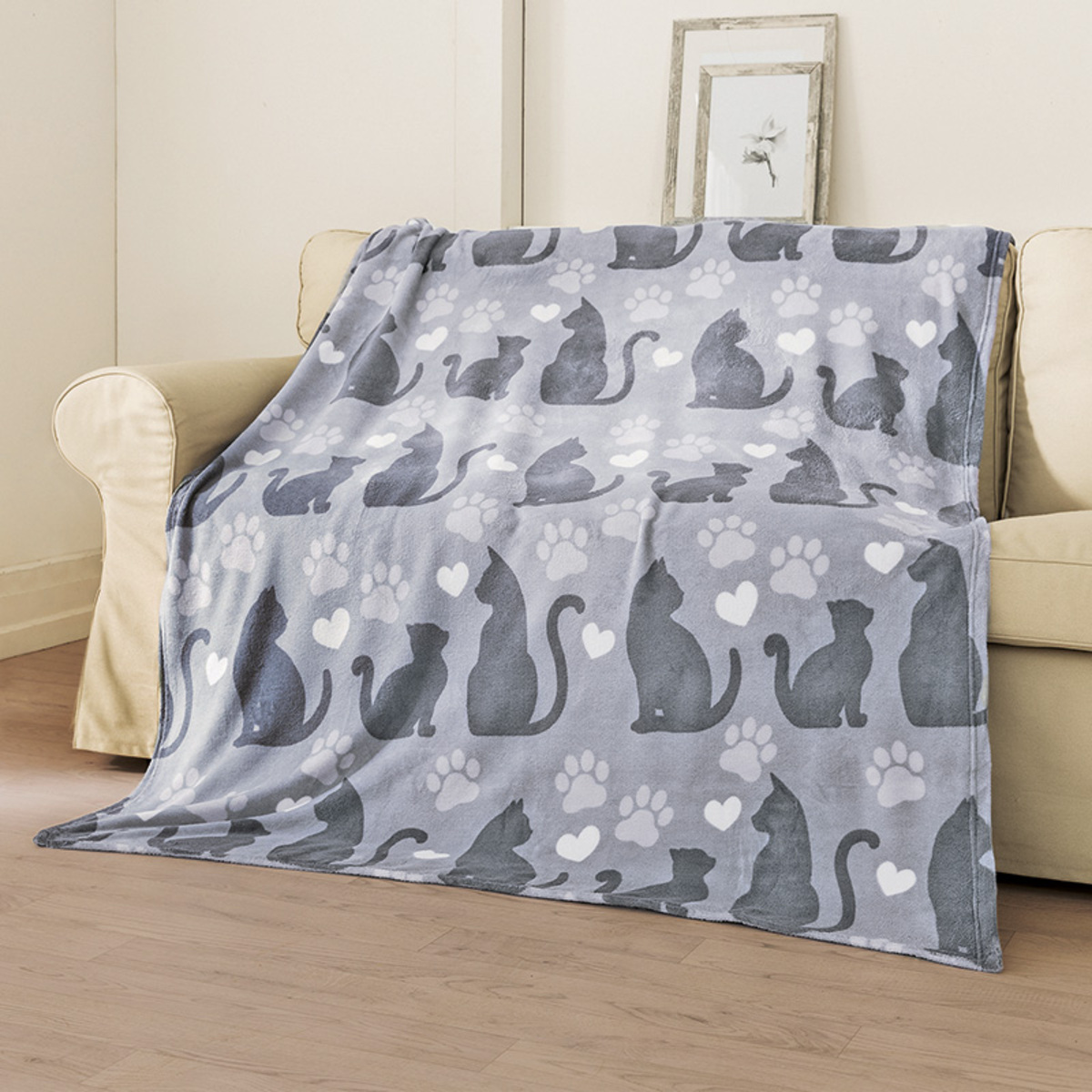 Bild 1 von Bella Casa Coral Fleece-Decke "Tiere"