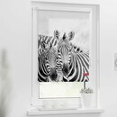 Bild 2 von Lichtblick Rollo Klemmfix, ohne Bohren, blickdicht, Zebra - Weiß Türkis, 45 cm x 150 cm (B x L)
