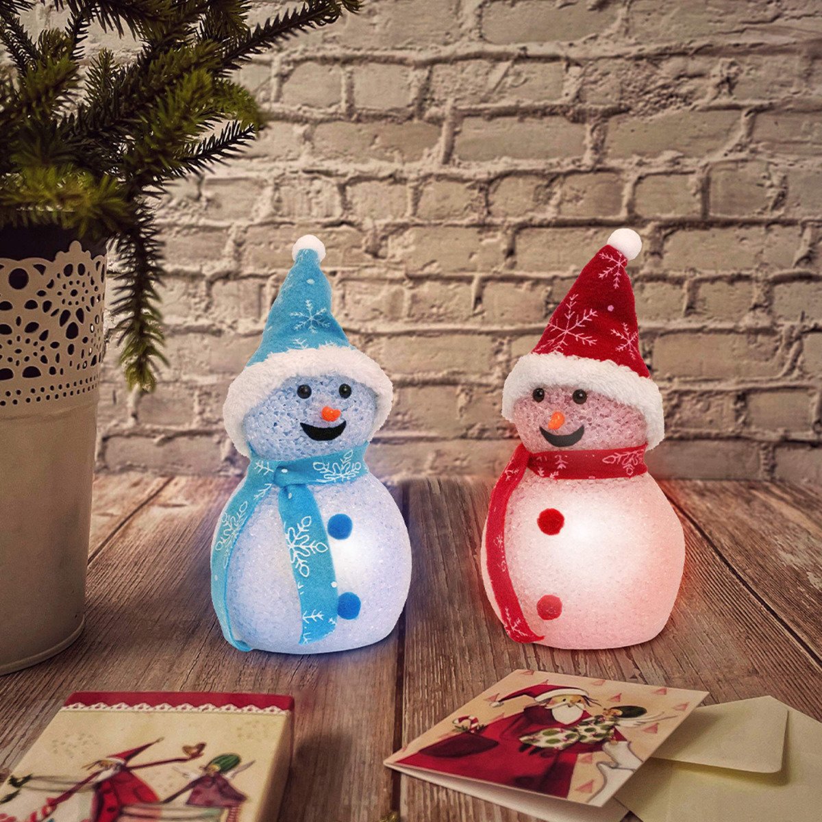 Bild 4 von I-Glow LED-Schneeballfiguren - 2er-Pack
