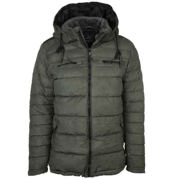 Bild 1 von Herren Velour Steppjacke mit Kapuze