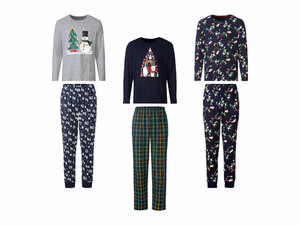 LIVERGY® Herren Pyjama mit weihnachtlichen Motiven