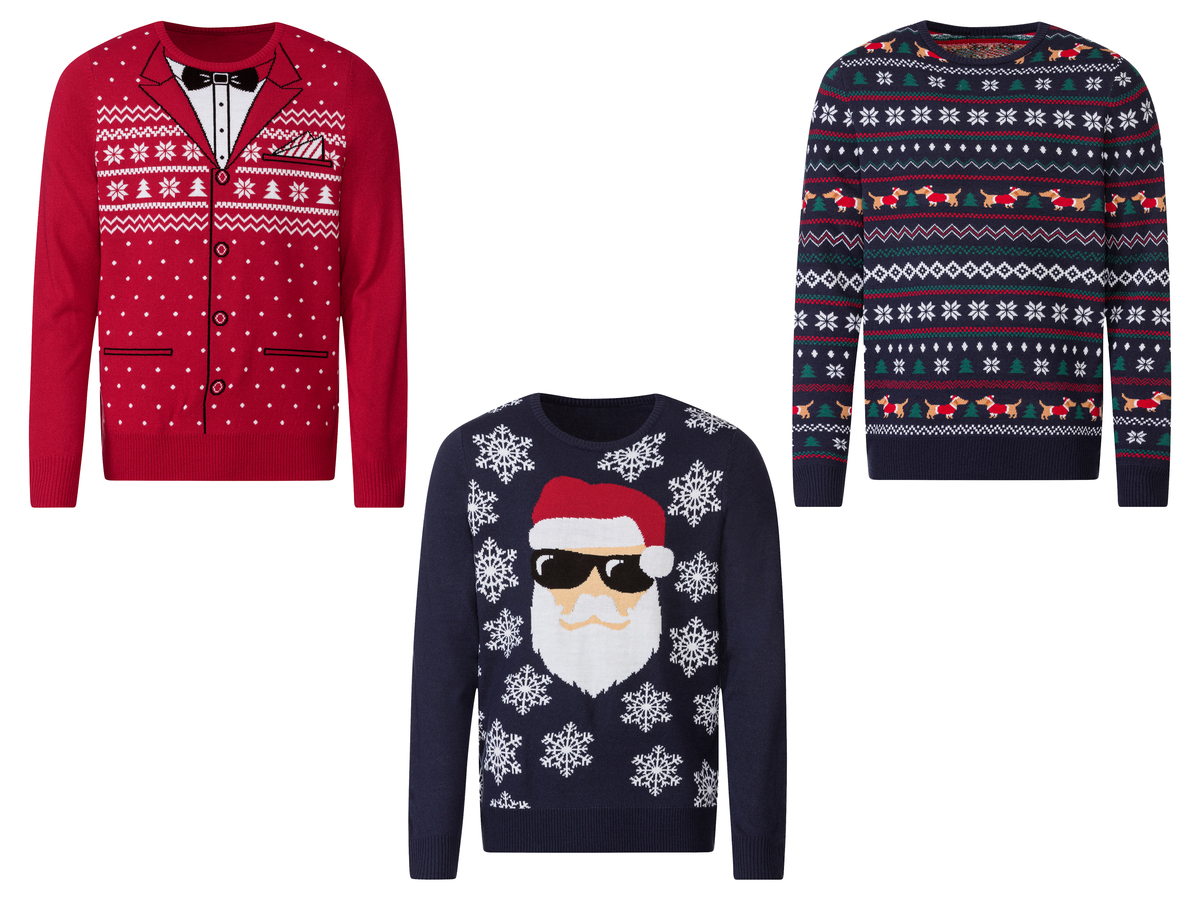 LIVERGY® Herren Weihnachtspullover, weiche Qualität von Lidl ansehen!
