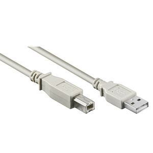 Anschlusskabel USB 2.0 A/B Hi-Speed Kabel 1,8m grau