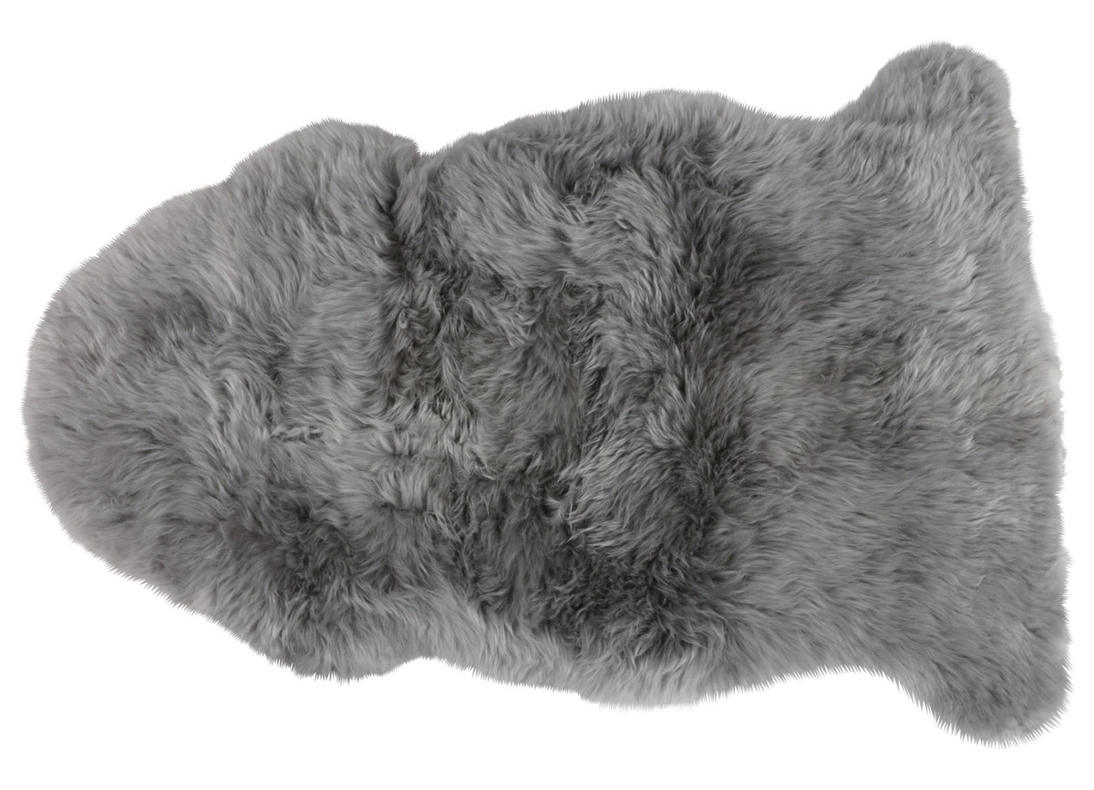 Bild 1 von Lammfellteppich 90x60cm Grau