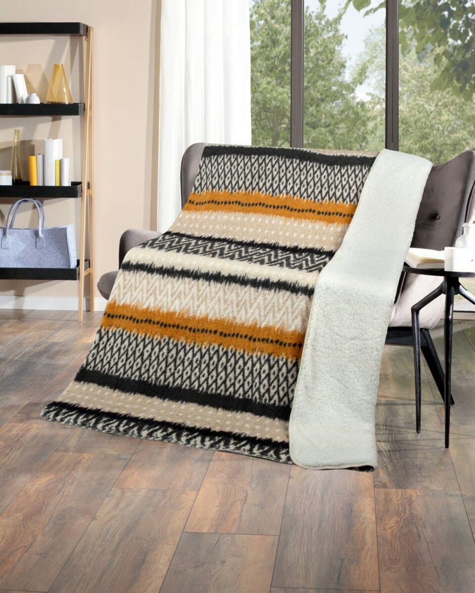 Bild 2 von Bella Casa Kuscheldecke "Sherpa Print"