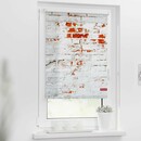 Bild 2 von Lichtblick Rollo Klemmfix, ohne Bohren, blickdicht, Mauer - Weiß Rot, 60 x 150 cm (B x L)