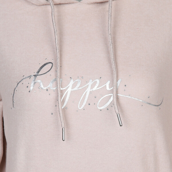 Bild 3 von Damen Flauschhoodie mit Folienprint