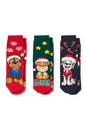 Bild 1 von C&A Multipack 3er-Paw Patrol-Weihnachts-Anti-Rutsch-Socken, Blau, Größe: 31-33